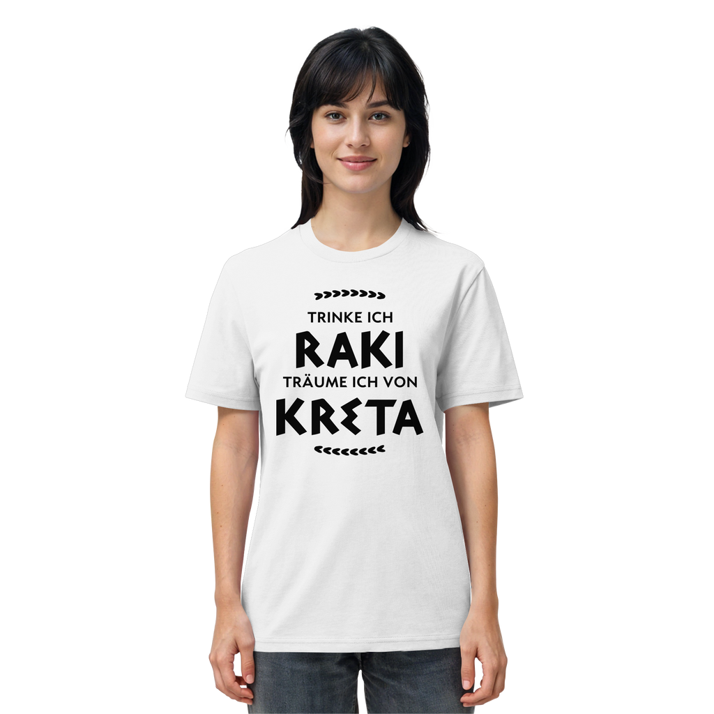Trinke ich Raki träume ich von Kreta - Organic Shirt