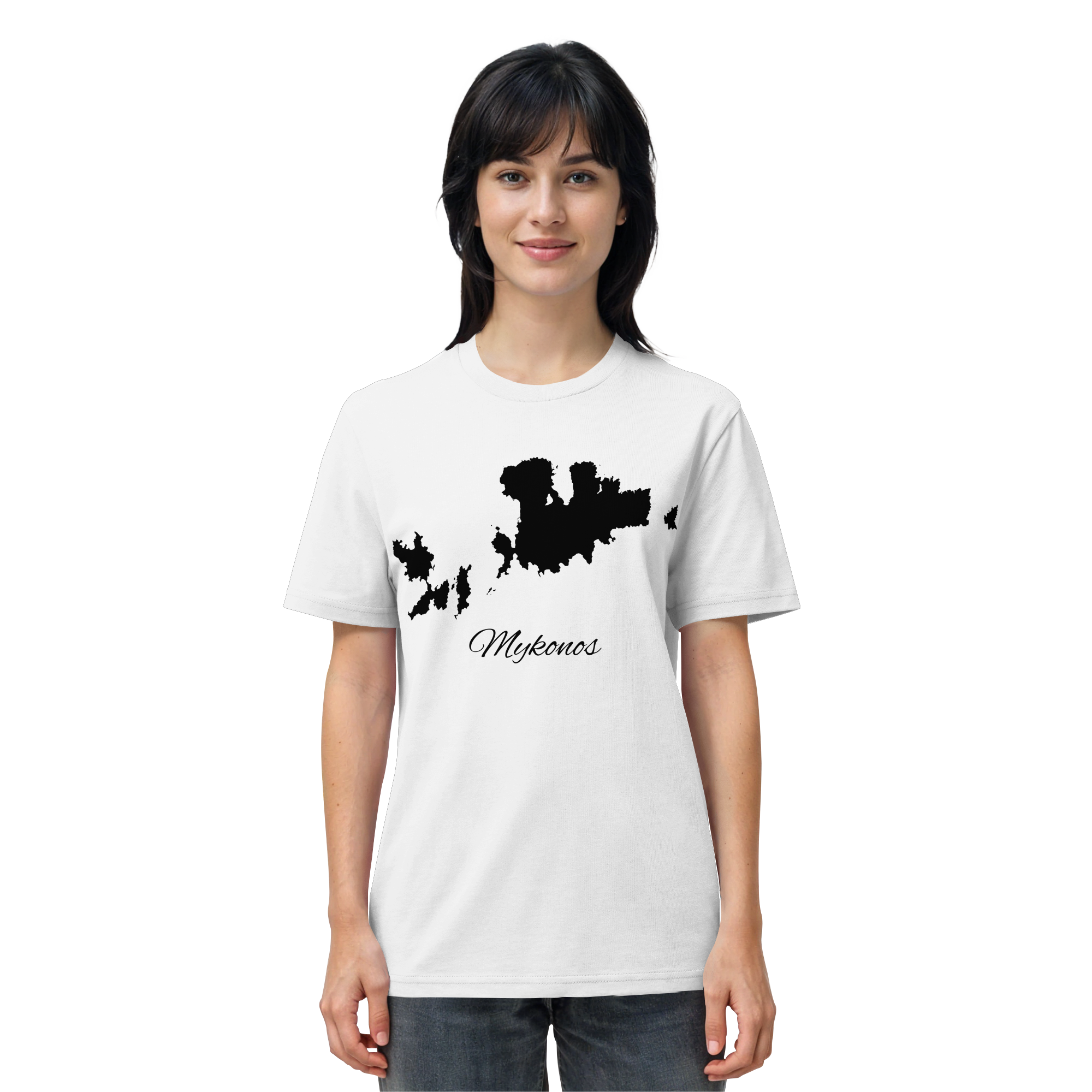 Mykonos Silhouette Griechenland - Organic Shirt