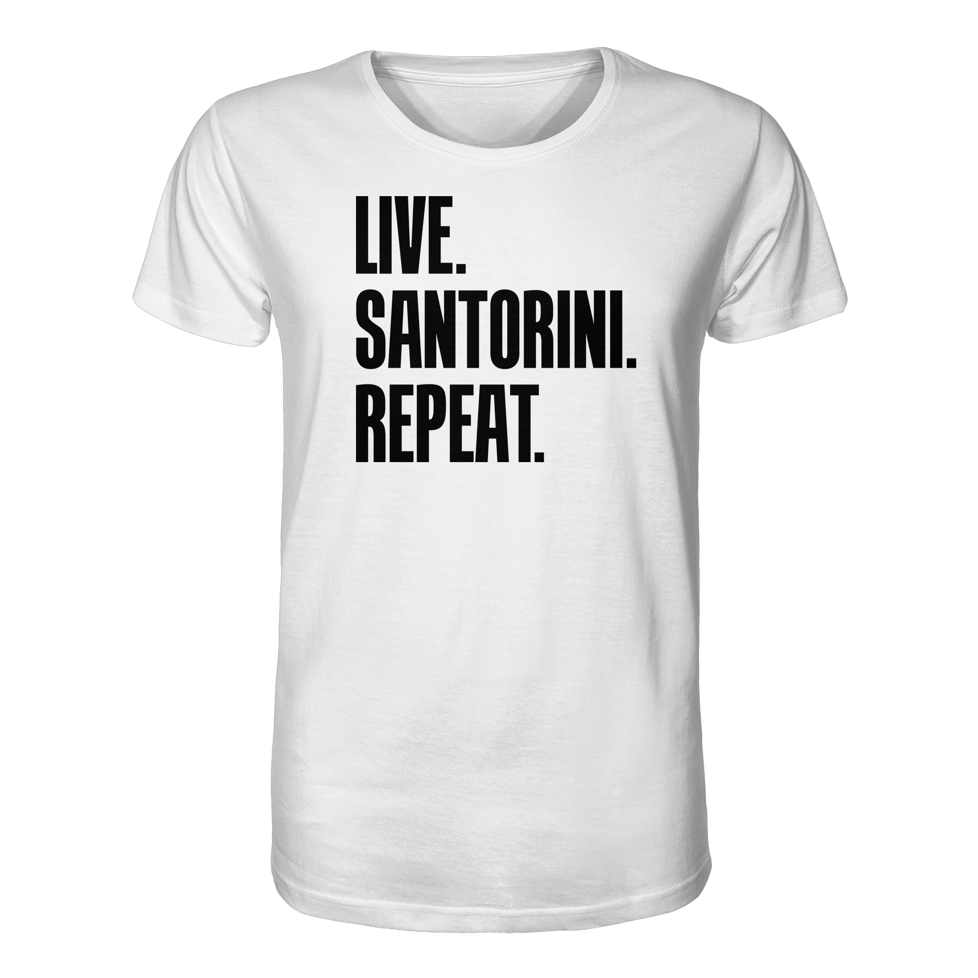 LIVE. SANTORINI. REPEAT. - Organic Shirt