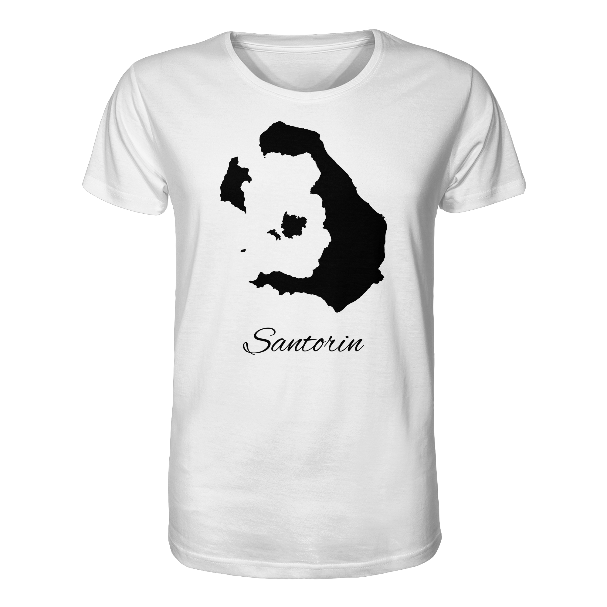 Santorin Silhouette Griechenland - Organic Shirt