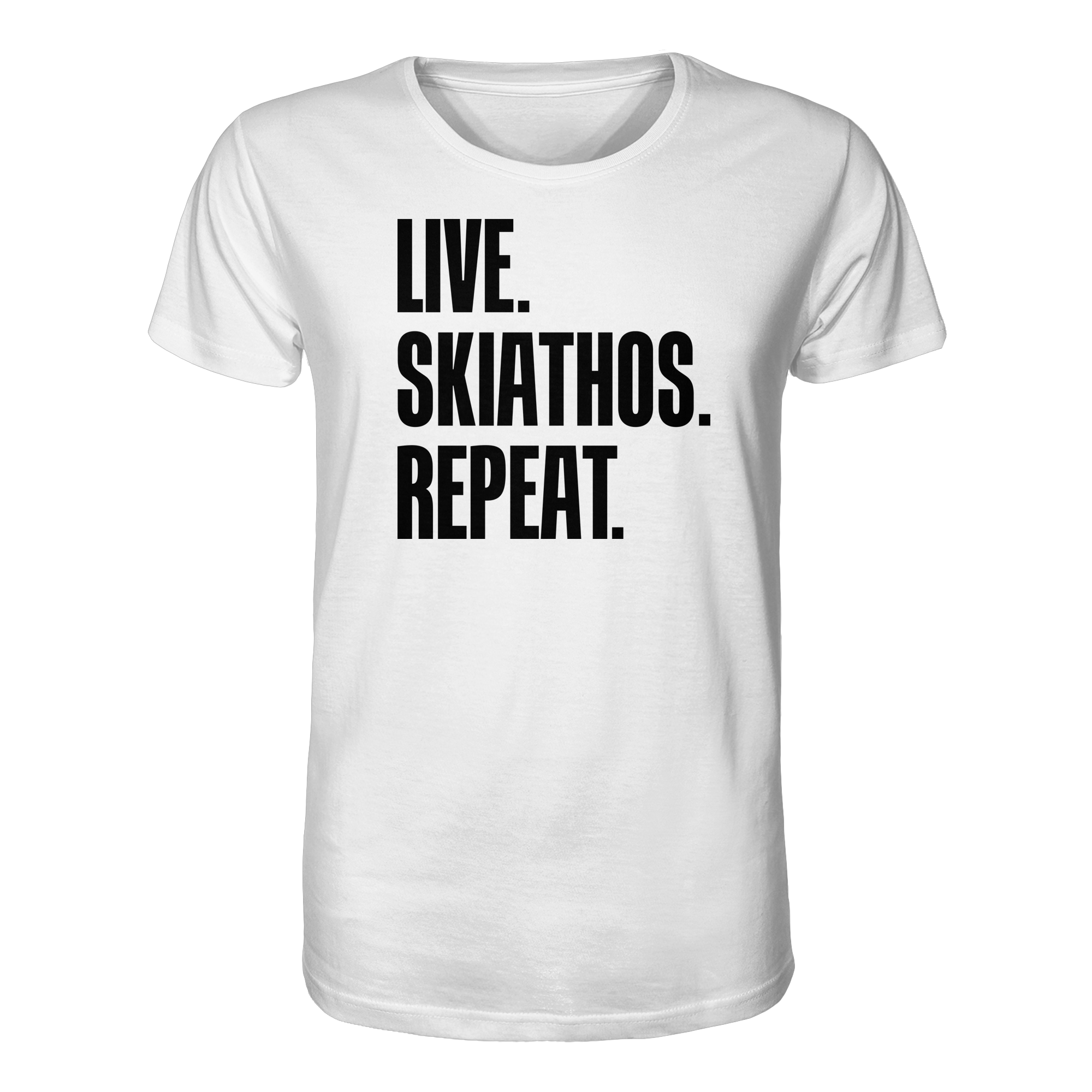LIVE. SKIATHOS. REPEAT. - Organic Shirt