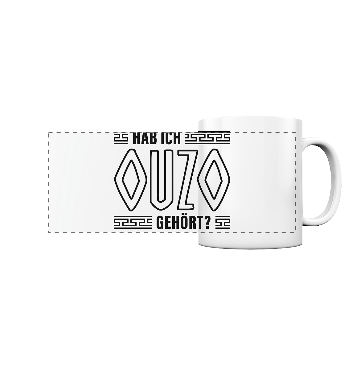 Hab ich Ouzo gehört? - Panorama Tasse