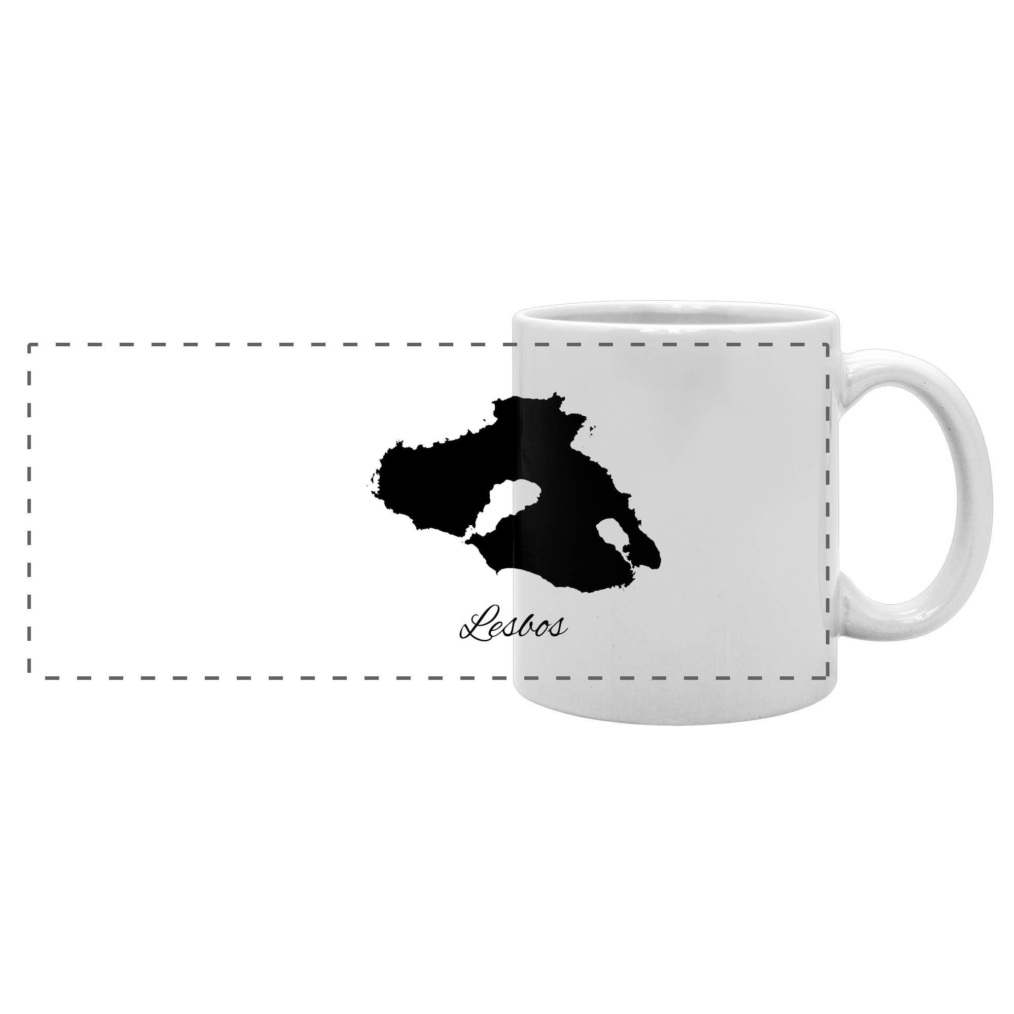 Lesbos Silhouette Griechenland - Panorama Tasse