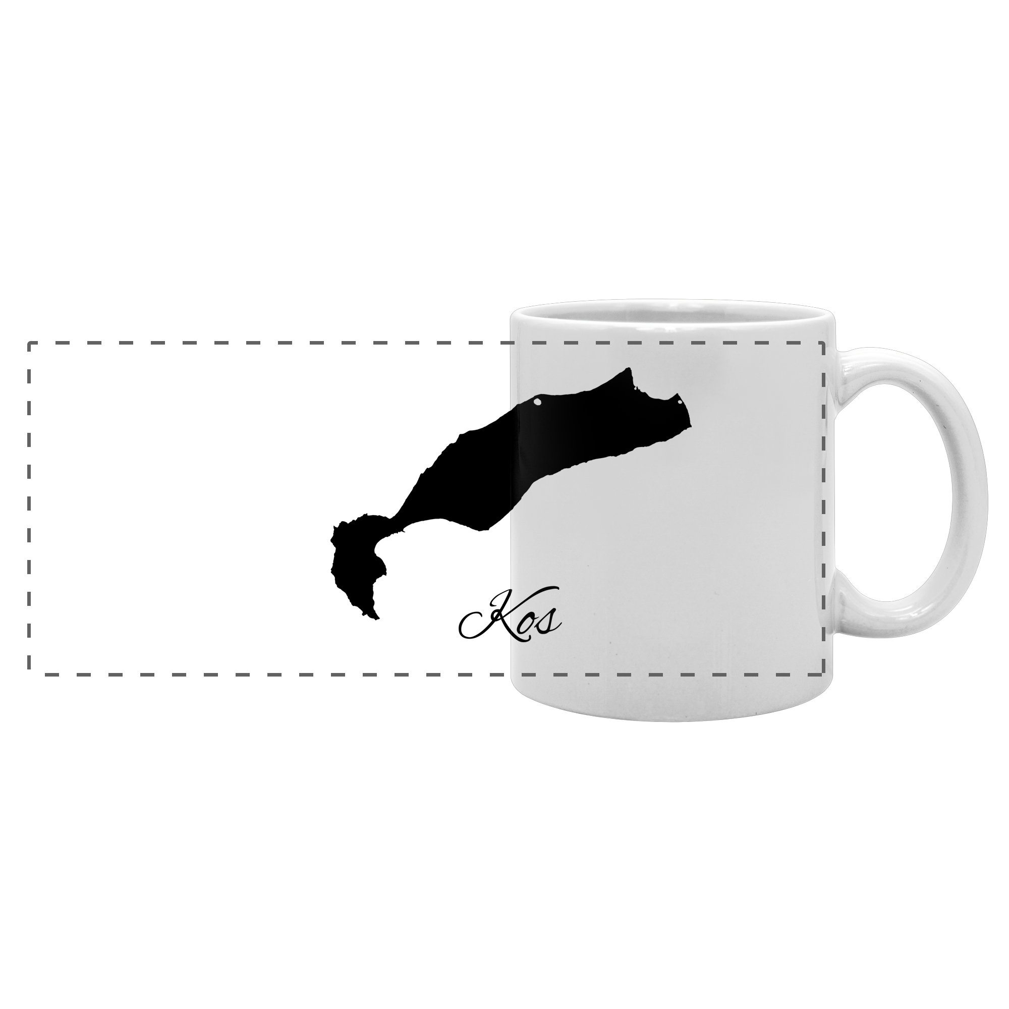 Kos Silhouette Griechenland - Panorama Tasse