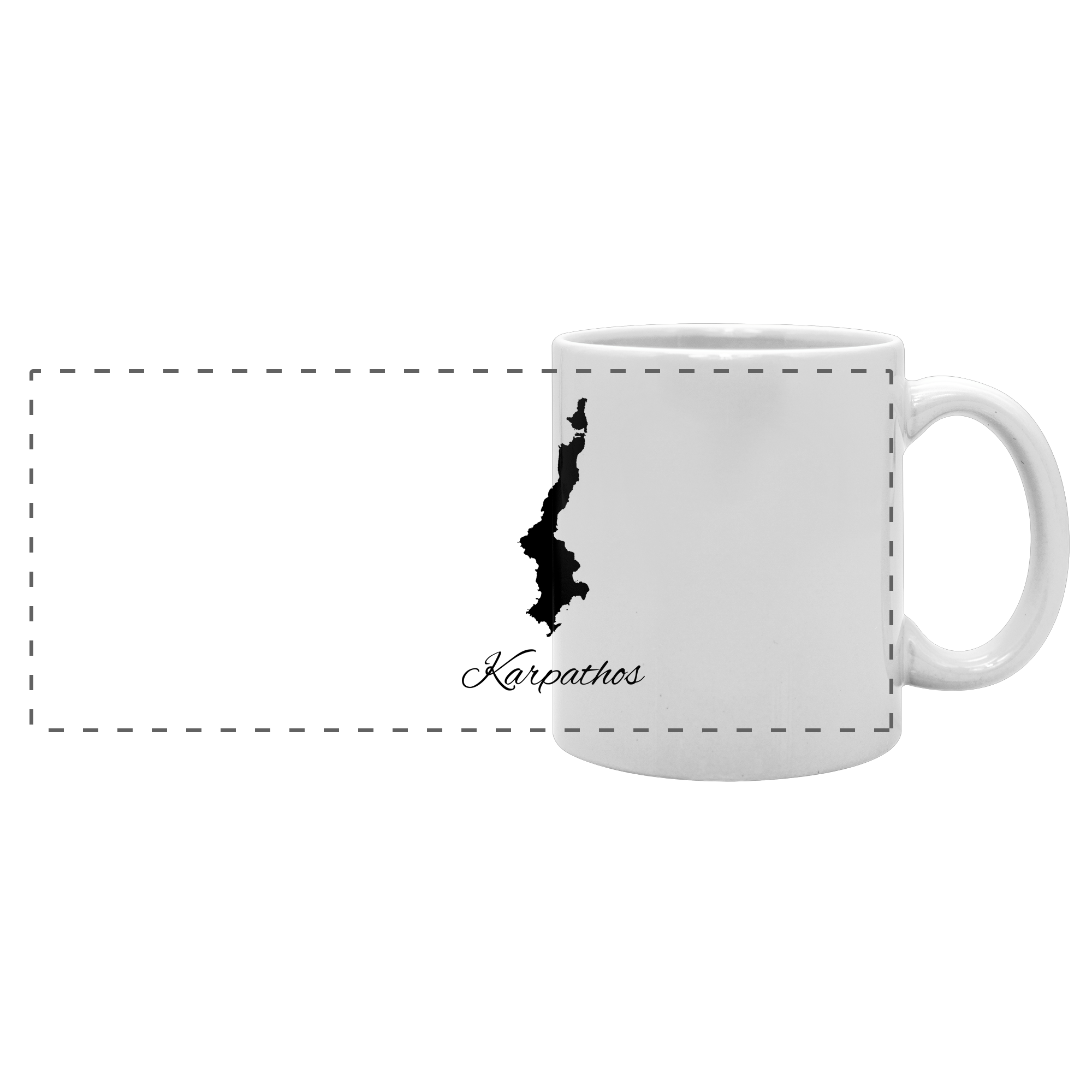 Karpathos Silhouette Griechenland - Panorama Tasse