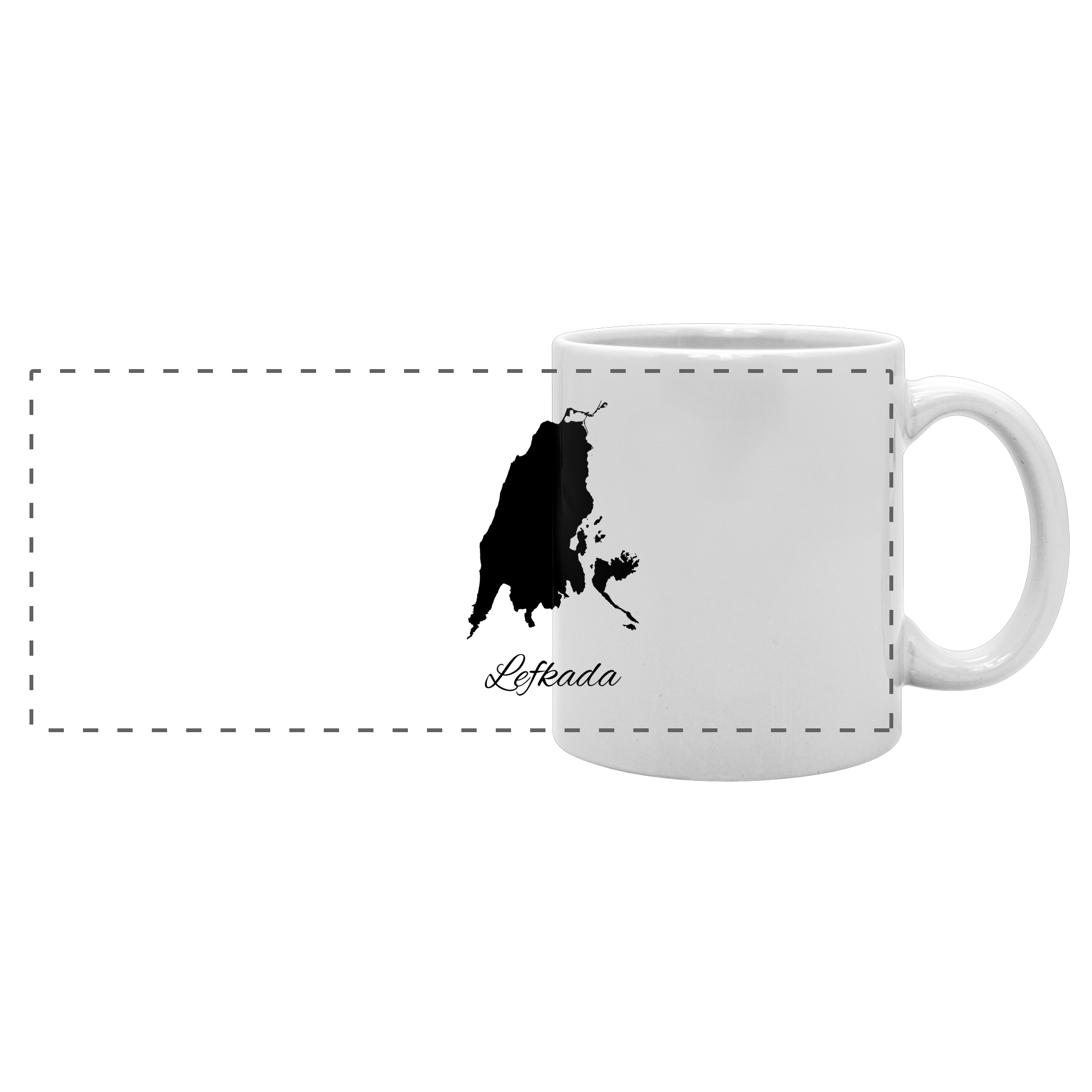 Lefkada Silhouette Griechenland - Panorama Tasse