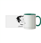 Ellada Silhouette Griechenland - Panorama Tasse zweifarbig