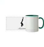 Karpathos Silhouette Griechenland - Panorama Tasse zweifarbig