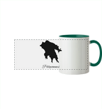 Peloponnes Silhouette Griechenland - Panorama Tasse zweifarbig
