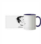 Ellada Silhouette Griechenland - Panorama Tasse zweifarbig