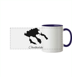 Chalkidiki Silhouette Griechenland - Panorama Tasse zweifarbig