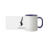 Karpathos Silhouette Griechenland - Panorama Tasse zweifarbig