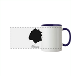 Thasos Silhouette Griechenland - Panorama Tasse zweifarbig