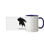 Peloponnes Silhouette Griechenland - Panorama Tasse zweifarbig