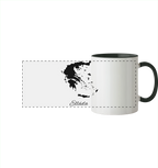Ellada Silhouette Griechenland - Panorama Tasse zweifarbig