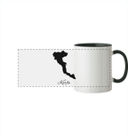 Korfu Silhouette Griechenland - Panorama Tasse zweifarbig