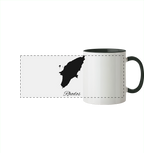 Rhodos Silhouette Griechenland - Panorama Tasse zweifarbig