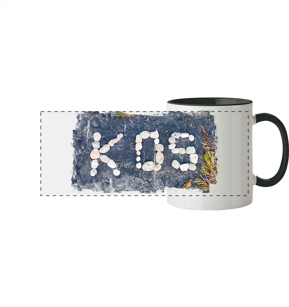 Kos Kiesel - Panorama Tasse zweifarbig