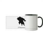 Peloponnes Silhouette Griechenland - Panorama Tasse zweifarbig