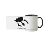 Chalkidiki Silhouette Griechenland - Panorama Tasse zweifarbig