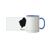 Naxos Silhouette Griechenland - Panorama Tasse zweifarbig