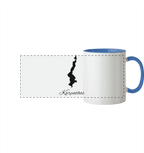 Karpathos Silhouette Griechenland - Panorama Tasse zweifarbig