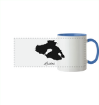 Lesbos Silhouette Griechenland - Panorama Tasse zweifarbig