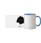 Thasos Silhouette Griechenland - Panorama Tasse zweifarbig