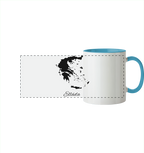 Ellada Silhouette Griechenland - Panorama Tasse zweifarbig