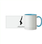 Karpathos Silhouette Griechenland - Panorama Tasse zweifarbig