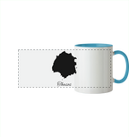 Thasos Silhouette Griechenland - Panorama Tasse zweifarbig