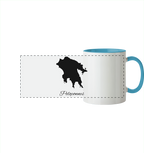 Peloponnes Silhouette Griechenland - Panorama Tasse zweifarbig