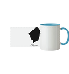 Naxos Silhouette Griechenland - Panorama Tasse zweifarbig