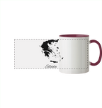 Ellada Silhouette Griechenland - Panorama Tasse zweifarbig