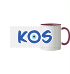 Kos - Mati/Nazar Auge - Panorama Tasse zweifarbig