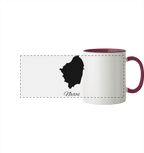 Naxos Silhouette Griechenland - Panorama Tasse zweifarbig