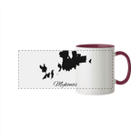 Mykonos Silhouette Griechenland - Panorama Tasse zweifarbig