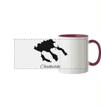 Chalkidiki Silhouette Griechenland - Panorama Tasse zweifarbig