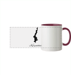 Karpathos Silhouette Griechenland - Panorama Tasse zweifarbig