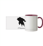 Peloponnes Silhouette Griechenland - Panorama Tasse zweifarbig