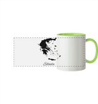 Ellada Silhouette Griechenland - Panorama Tasse zweifarbig