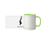 Karpathos Silhouette Griechenland - Panorama Tasse zweifarbig