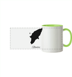 Rhodos Silhouette Griechenland - Panorama Tasse zweifarbig