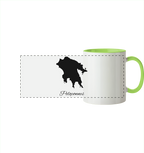 Peloponnes Silhouette Griechenland - Panorama Tasse zweifarbig