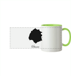 Thasos Silhouette Griechenland - Panorama Tasse zweifarbig