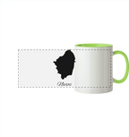 Naxos Silhouette Griechenland - Panorama Tasse zweifarbig