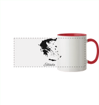 Ellada Silhouette Griechenland - Panorama Tasse zweifarbig