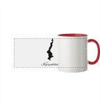 Karpathos Silhouette Griechenland - Panorama Tasse zweifarbig