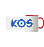 Kos - Mati/Nazar Auge - Panorama Tasse zweifarbig