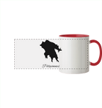 Peloponnes Silhouette Griechenland - Panorama Tasse zweifarbig